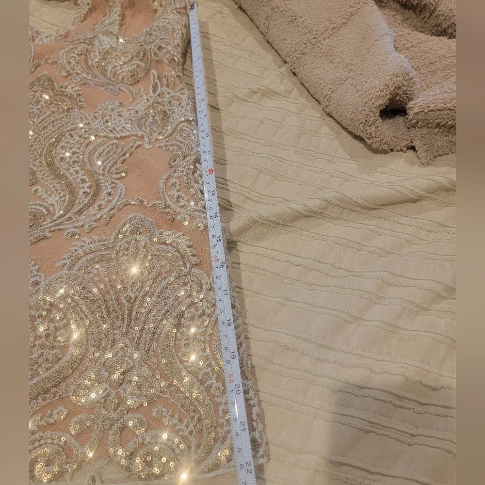 Free People Night Shimmer Dress | Beige | Size 6/8 - Picture 11 of 11